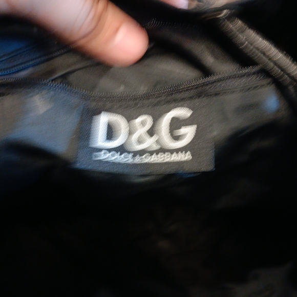 Dolce & Gabbana Black Backpack Nylon Unisex Very Good Condition - Picture 7 of 9